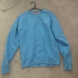 blue champion sweatshirt